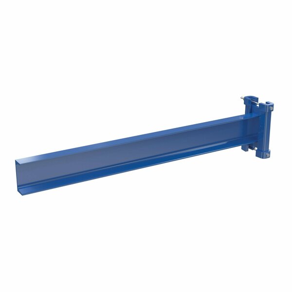 Vestil Blue Steel Cantilever Straight Arm no Lip 36"L Usable 1200lb Capacity SSAL-36-NL
